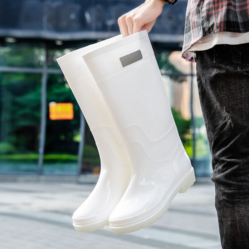 New Men Rain Boots High Rain B - Fishing Boots บทวิจารณ์และราคา