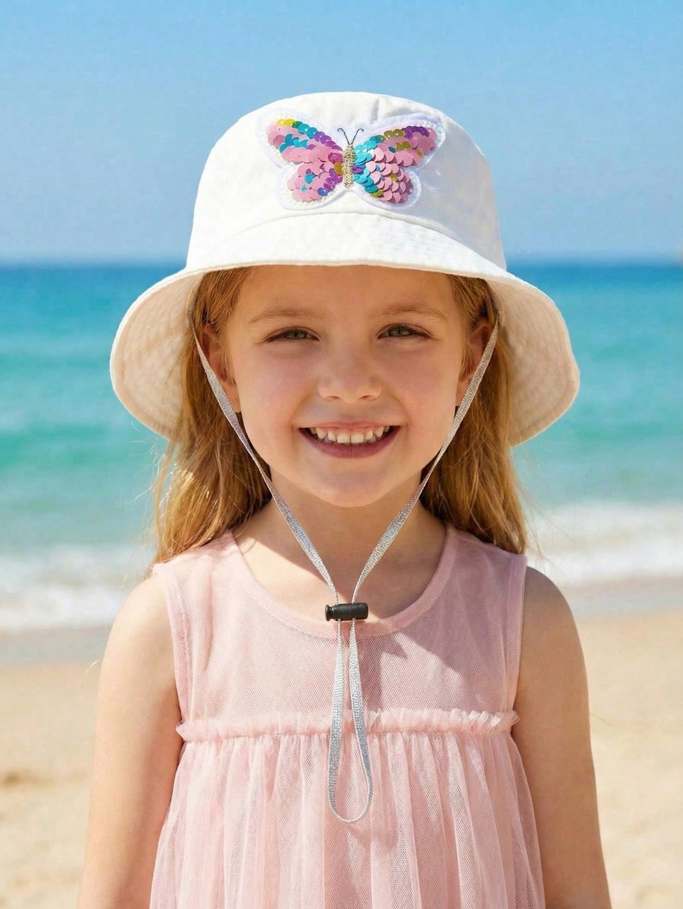 1pcs 3-8Y Girls Sequined Butte - Fishing Hat บทวิจารณ์และราคา