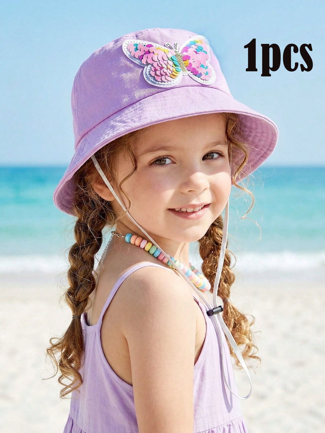 1pcs 3-8Y Girls Sequined Butte - Fishing Hat บทวิจารณ์และราคา