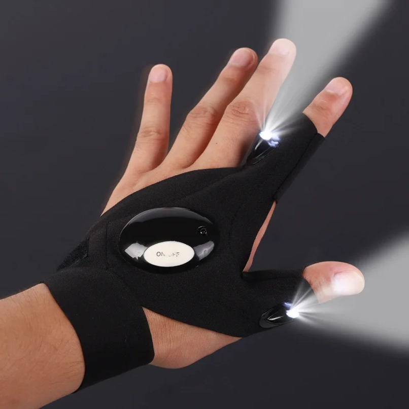 LED Half Finger Glove for Men  - Fishing Gloves บทวิจารณ์และราคา