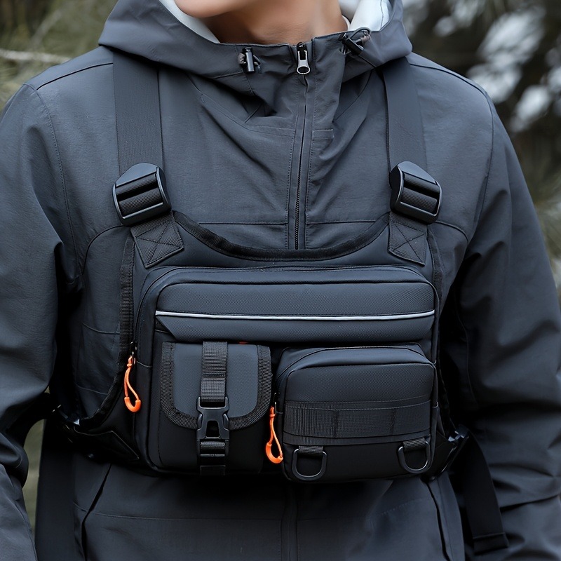 Men's Tactical Chest Bag, Runn - Fishing Vest บทวิจารณ์และราคา