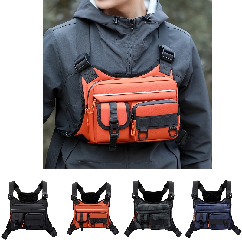 Men's Tactical Chest Bag, Runn - Fishing Vest บทวิจารณ์และราคา