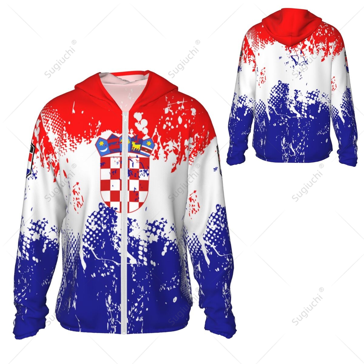Croatia Flag Sun Protection Ho - Fishing Hoodie บทวิจารณ์และราคา