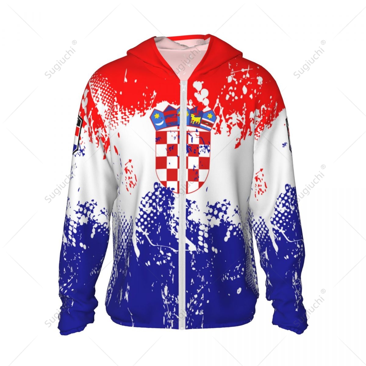 Croatia Flag Sun Protection Ho - Fishing Hoodie บทวิจารณ์และราคา