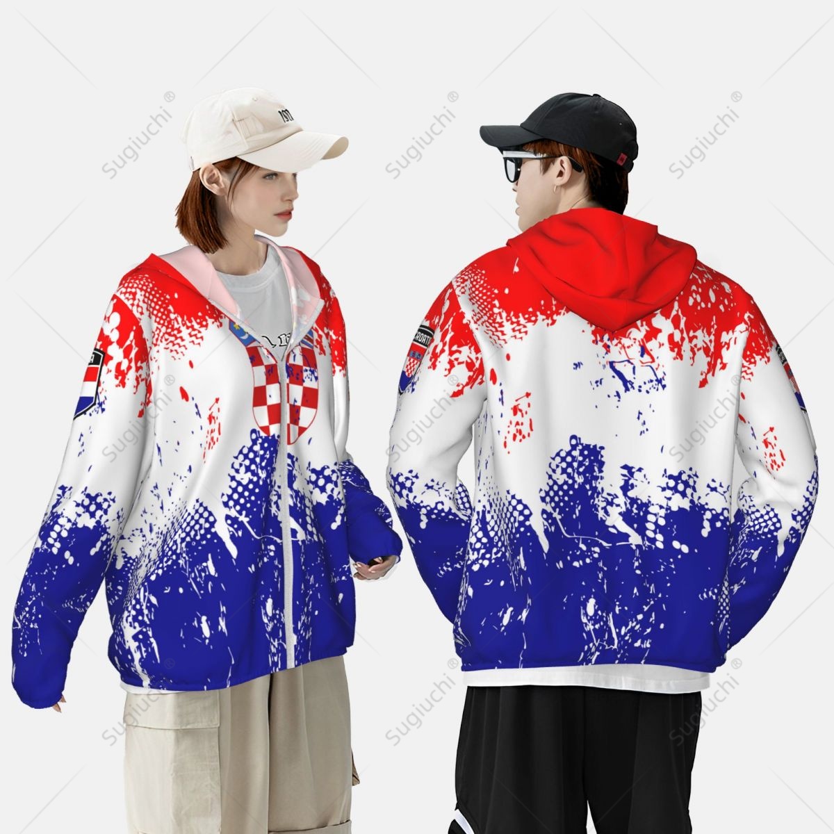 Croatia Flag Sun Protection Ho - Fishing Hoodie บทวิจารณ์และราคา