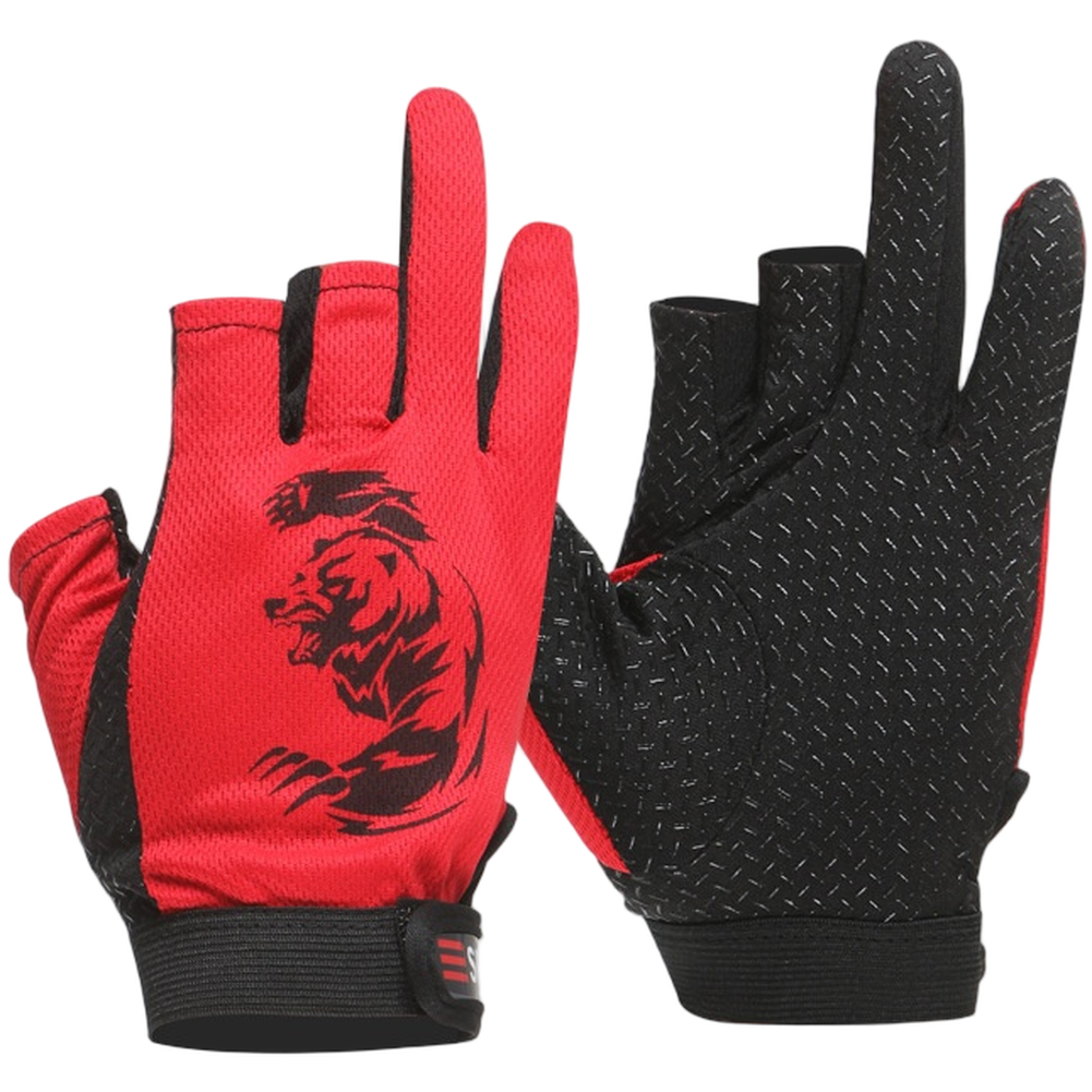 Fishing Gloves 3 Fingers Cut G - Fishing Gloves บทวิจารณ์และราคา