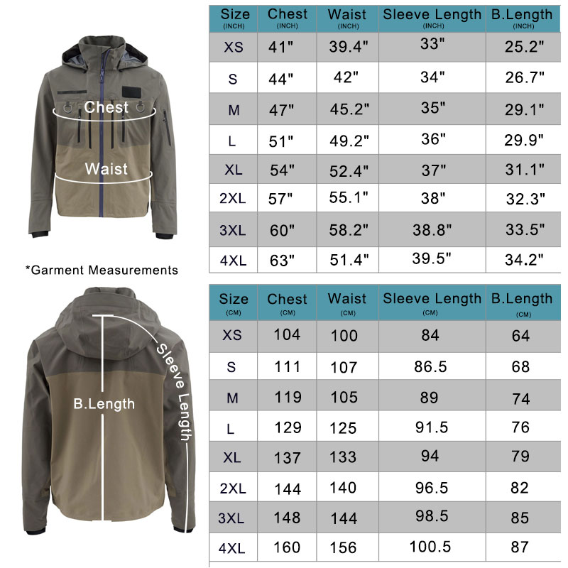 Fishing Wading Jackets 4-Ply B - Fishing Jacket Waterproof บทวิจารณ์และราคา