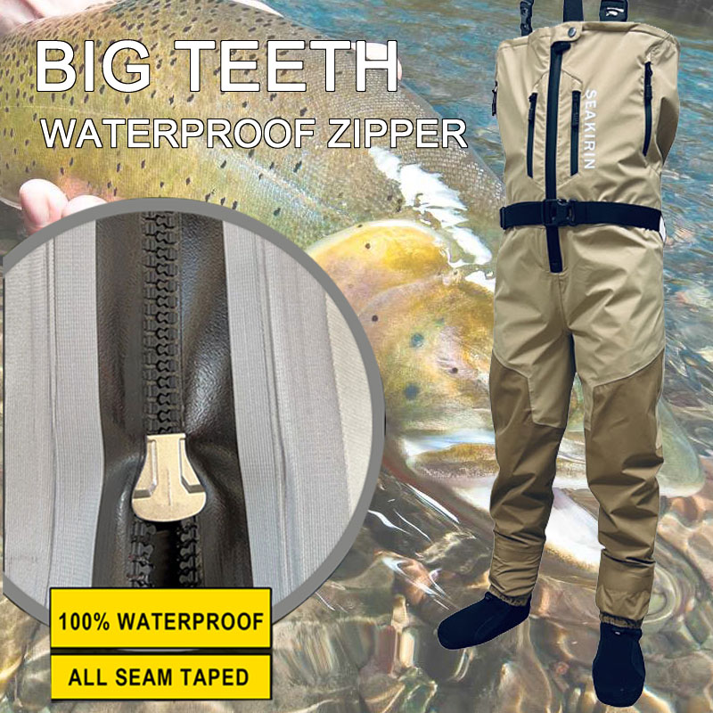 Zip-front Breathable Stout Che - Fishing Pants Waterproof บทวิจารณ์และราคา