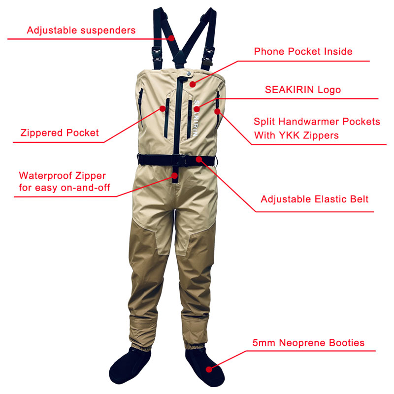 Zip-front Breathable Stout Che - Fishing Pants Waterproof บทวิจารณ์และราคา