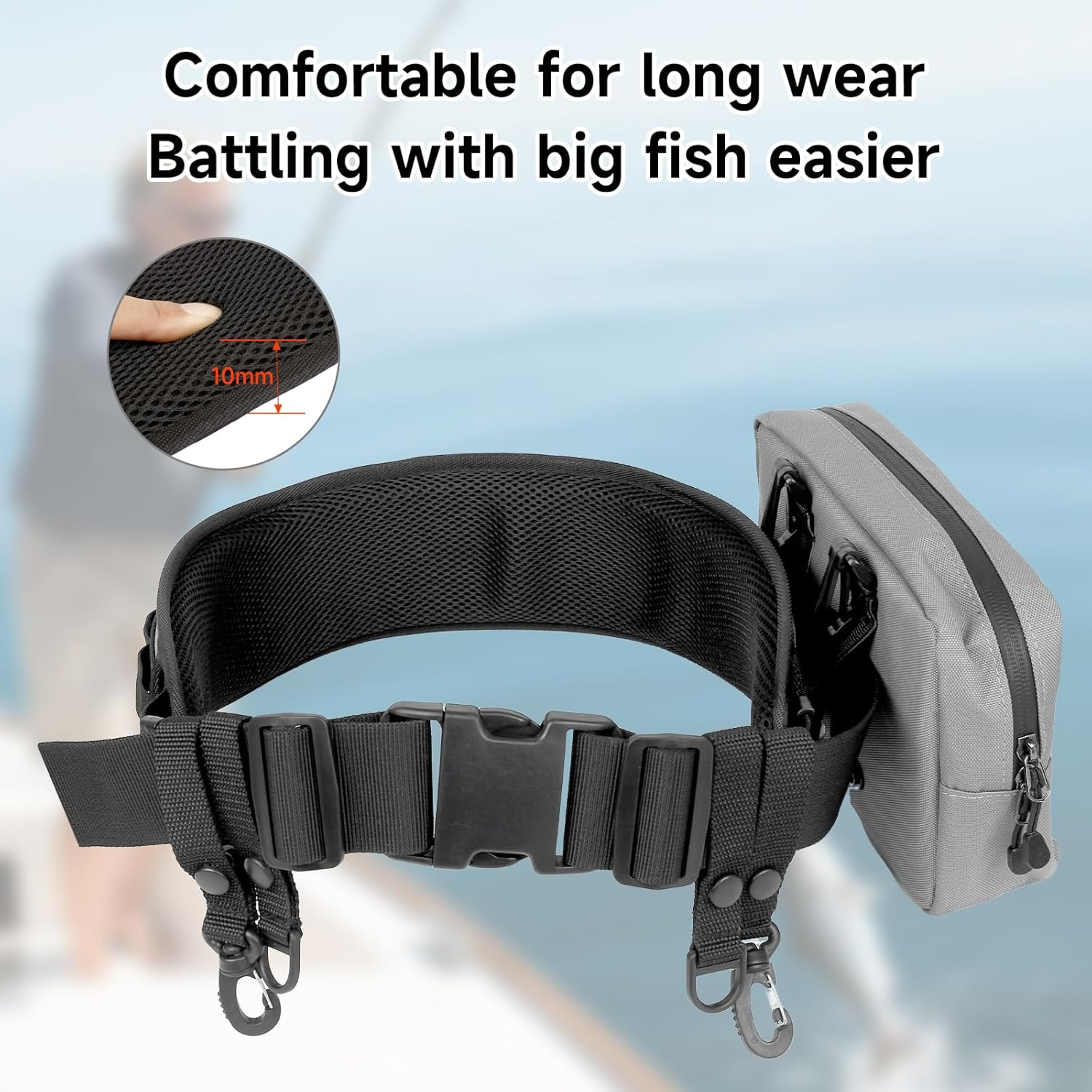 SANLIKE Fishing Belt Rod Holde - Fishing Belt บทวิจารณ์และราคา