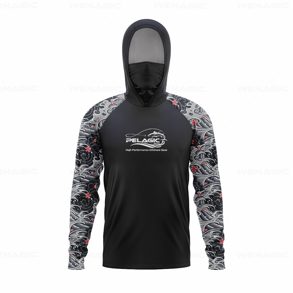 pelagic gear Men Hood Fishing  - Fishing Hoodie บทวิจารณ์และราคา