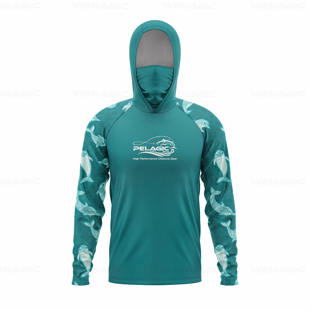 pelagic gear Men Hood Fishing  - Fishing Hoodie บทวิจารณ์และราคา