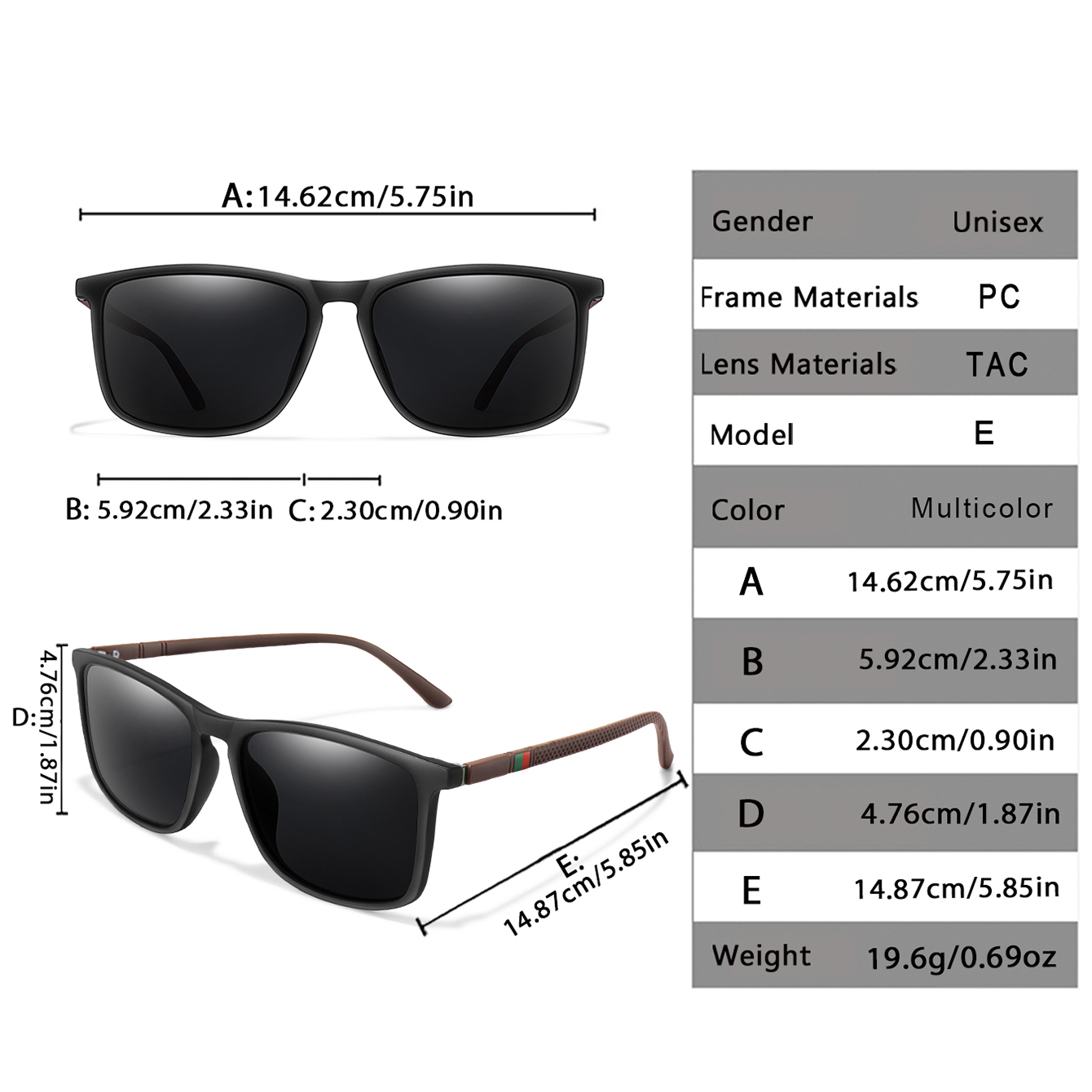 Men's Classic Polarized Sungla - Fishing Sunglasses Polarized บทวิจารณ์และราคา