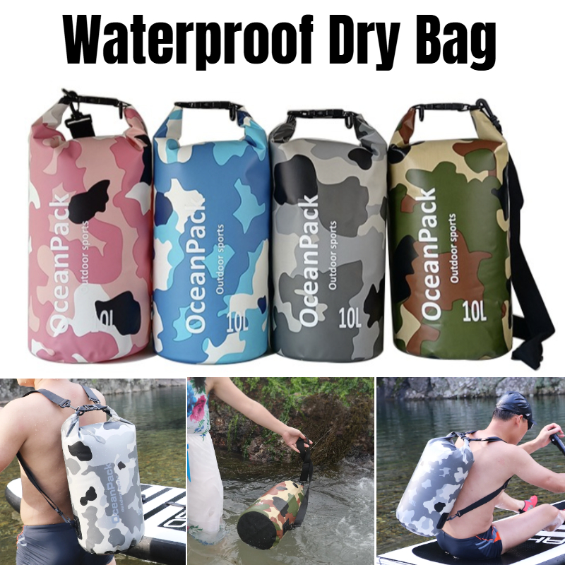Waterproof Dry Bag Camouflage  - Fishing Bag Waterproof บทวิจารณ์และราคา