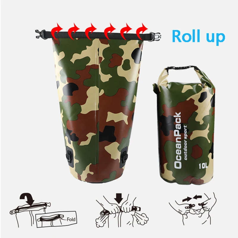 Waterproof Dry Bag Camouflage  - Fishing Bag Waterproof บทวิจารณ์และราคา