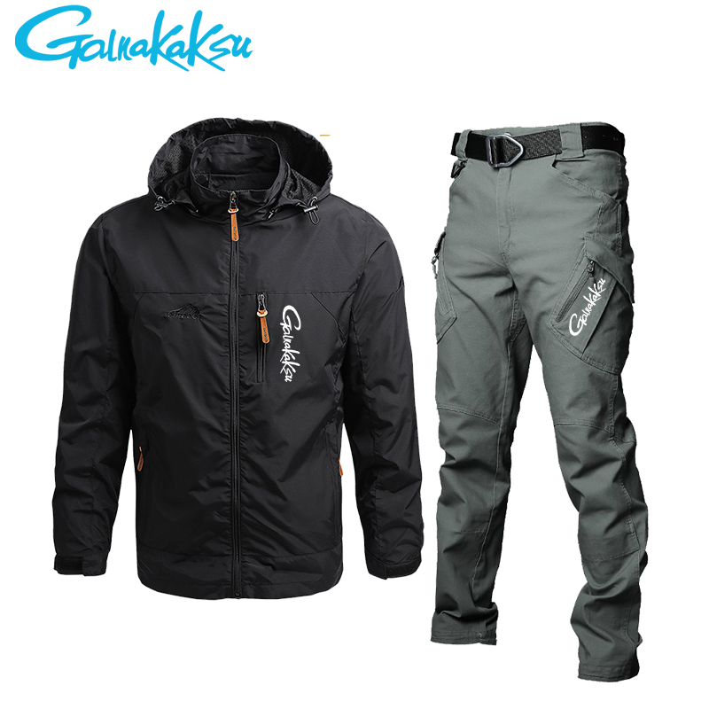 Men's Waterproof Hooded Jacket - Fishing Jacket Waterproof บทวิจารณ์และราคา