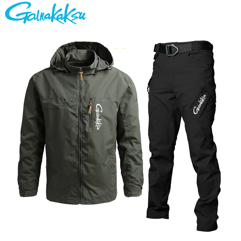 Men's Waterproof Hooded Jacket - Fishing Jacket Waterproof บทวิจารณ์และราคา