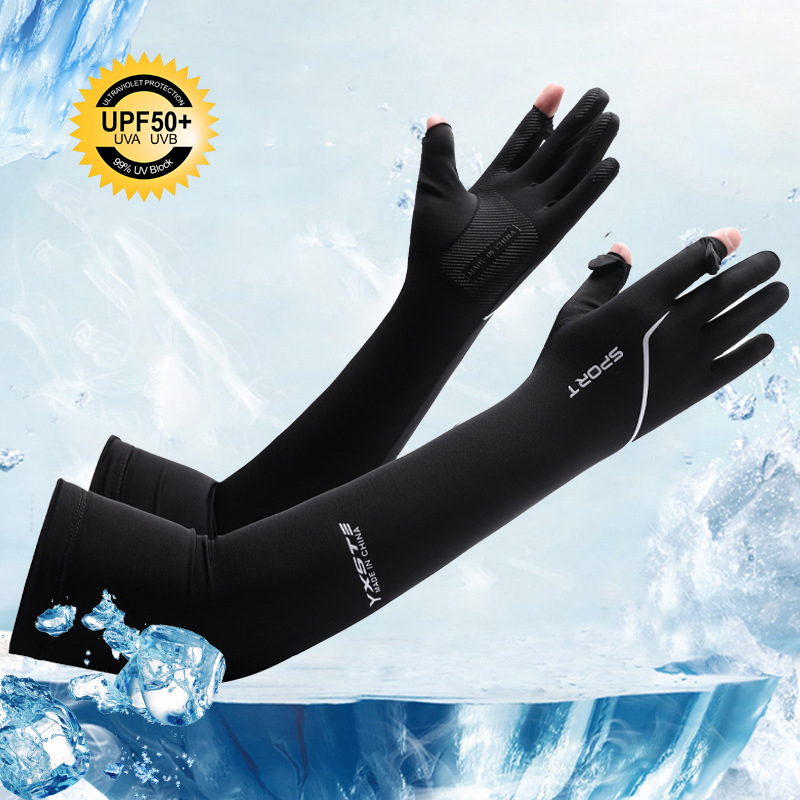 Sun Protection Long Arm Sleeve - Fishing Gloves บทวิจารณ์และราคา