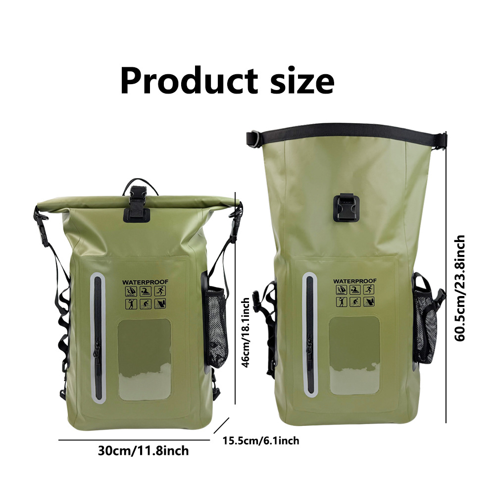 25L Waterproof Dry Bag Backpac - Fishing Bag Waterproof บทวิจารณ์และราคา