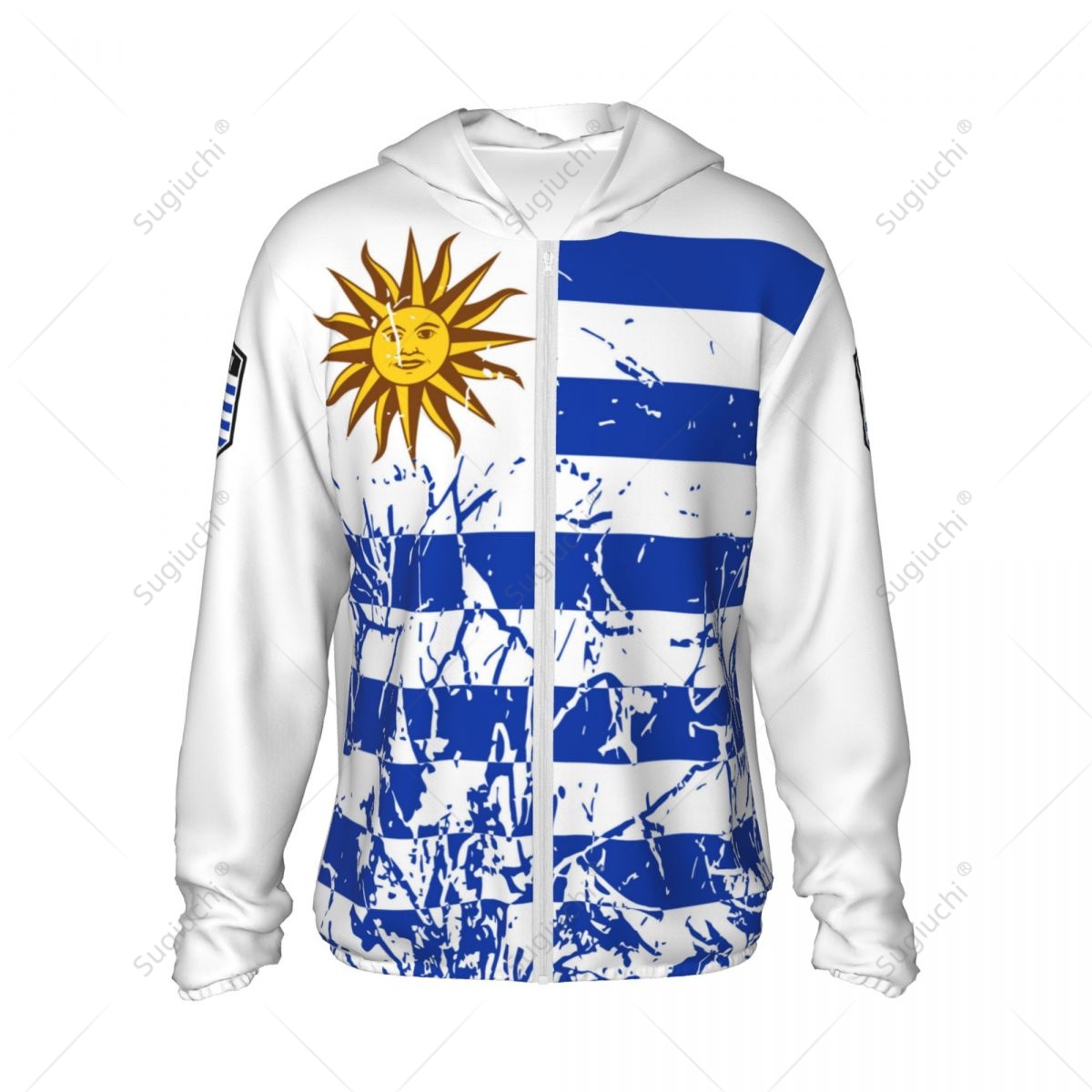 Uruguay Flag Sun Protection Ho - Fishing Hoodie บทวิจารณ์และราคา