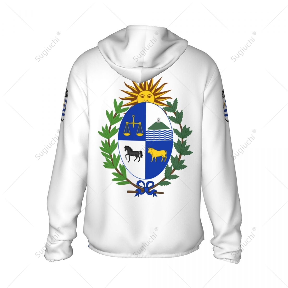 Uruguay Flag Sun Protection Ho - Fishing Hoodie บทวิจารณ์และราคา