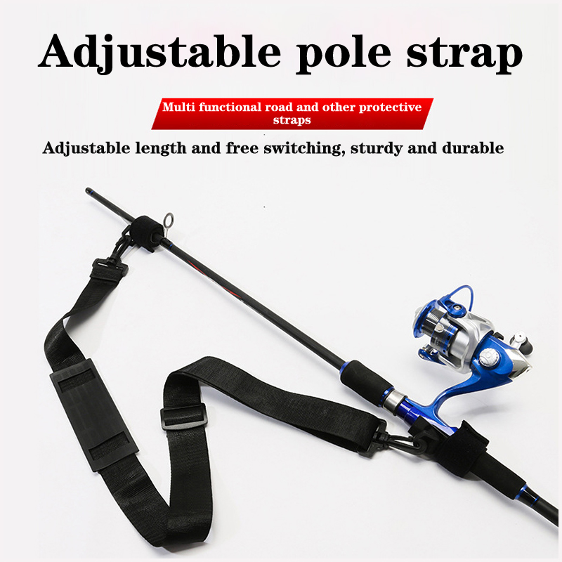NEW Fishing Rod Carrying Strap - Fishing Belt บทวิจารณ์และราคา