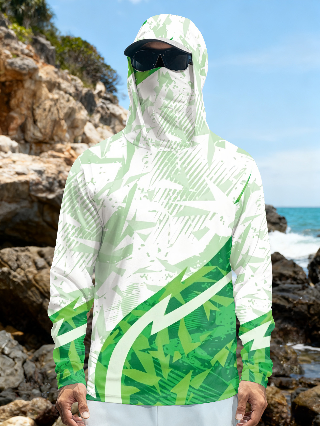Men's Fishing Hooded Long-Slee - Fishing Shirt Uv Protection บทวิจารณ์และราคา