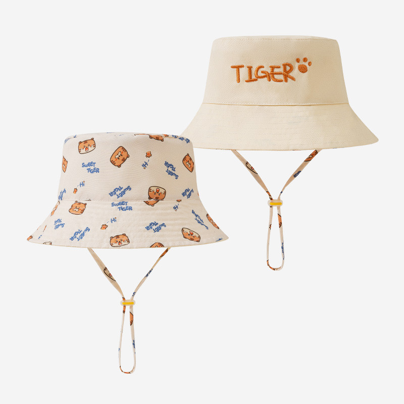 Letter Embroidered Baby Bucket - Fishing Hat บทวิจารณ์และราคา