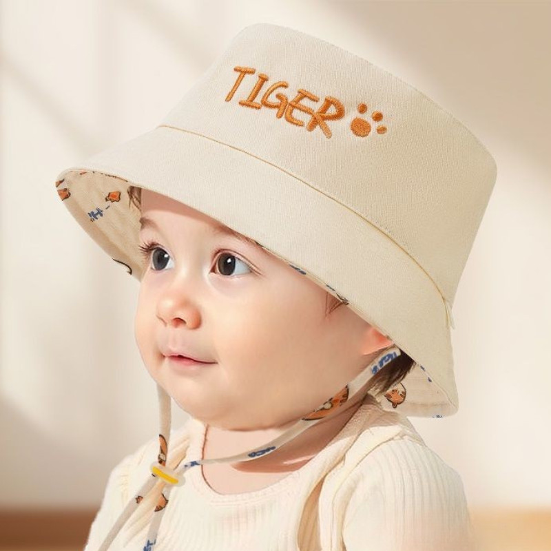 Letter Embroidered Baby Bucket - Fishing Hat บทวิจารณ์และราคา