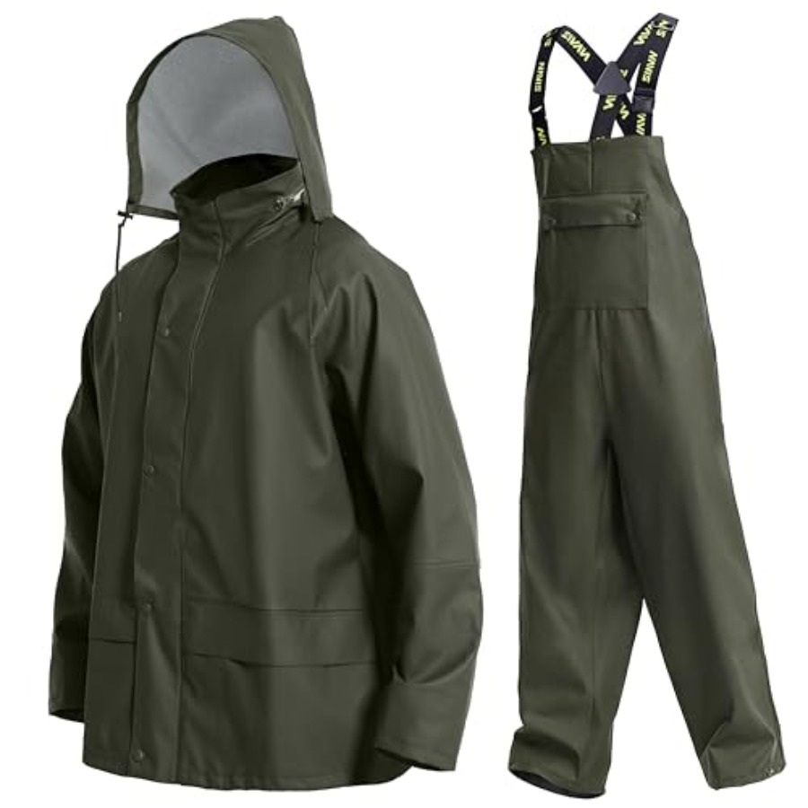 Mens PRO Workwear 3-Piece Wate - Fishing Jacket Waterproof บทวิจารณ์และราคา