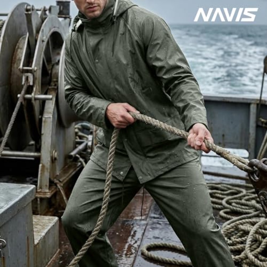 Mens PRO Workwear 3-Piece Wate - Fishing Jacket Waterproof บทวิจารณ์และราคา