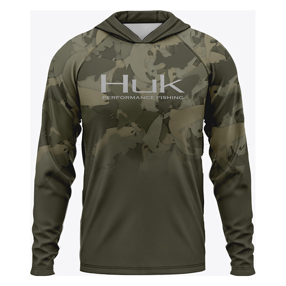 Huk Fishing Shirt UPF 50 Hoode - Fishing Hoodie บทวิจารณ์และราคา