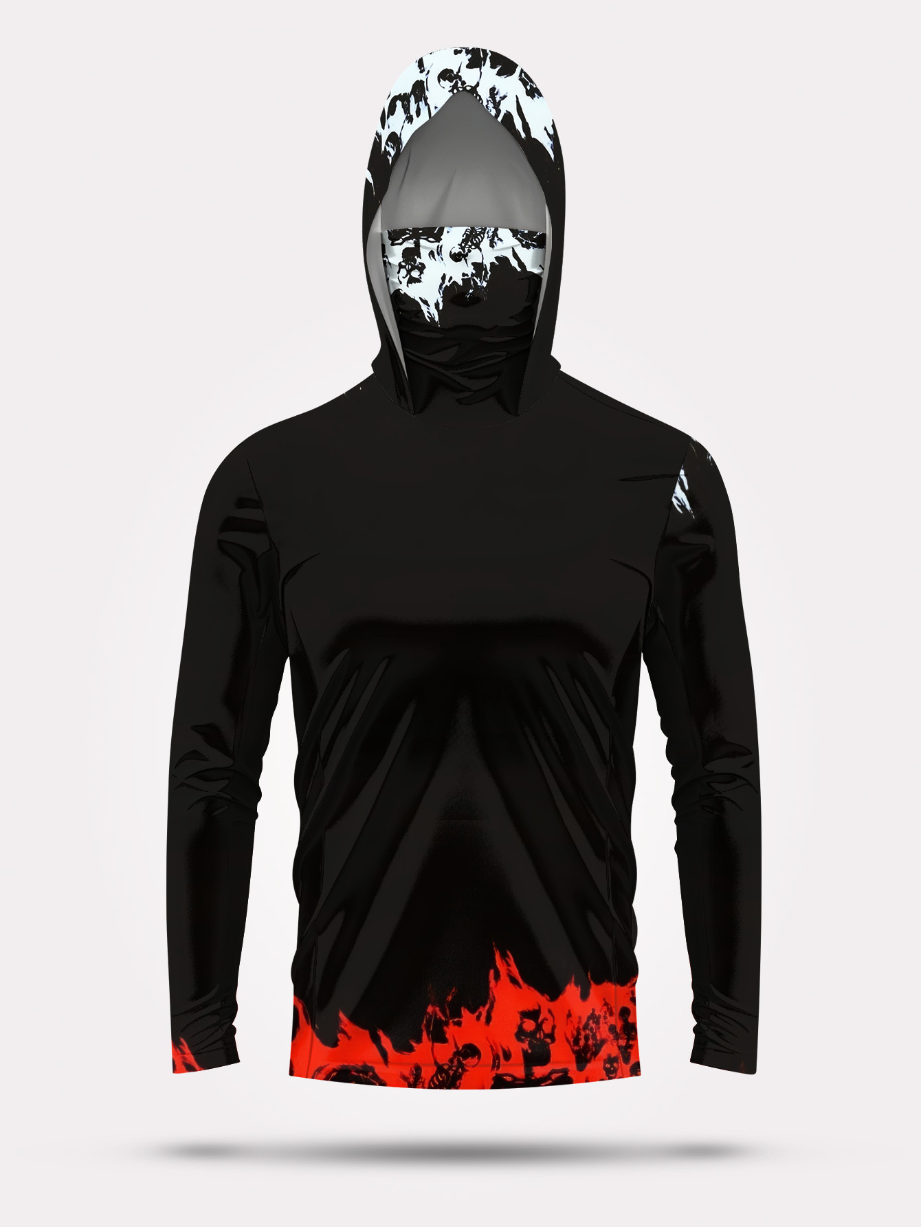 Men Hood Fishing Shirt long sl - Fishing Shirt Uv Protection บทวิจารณ์และราคา