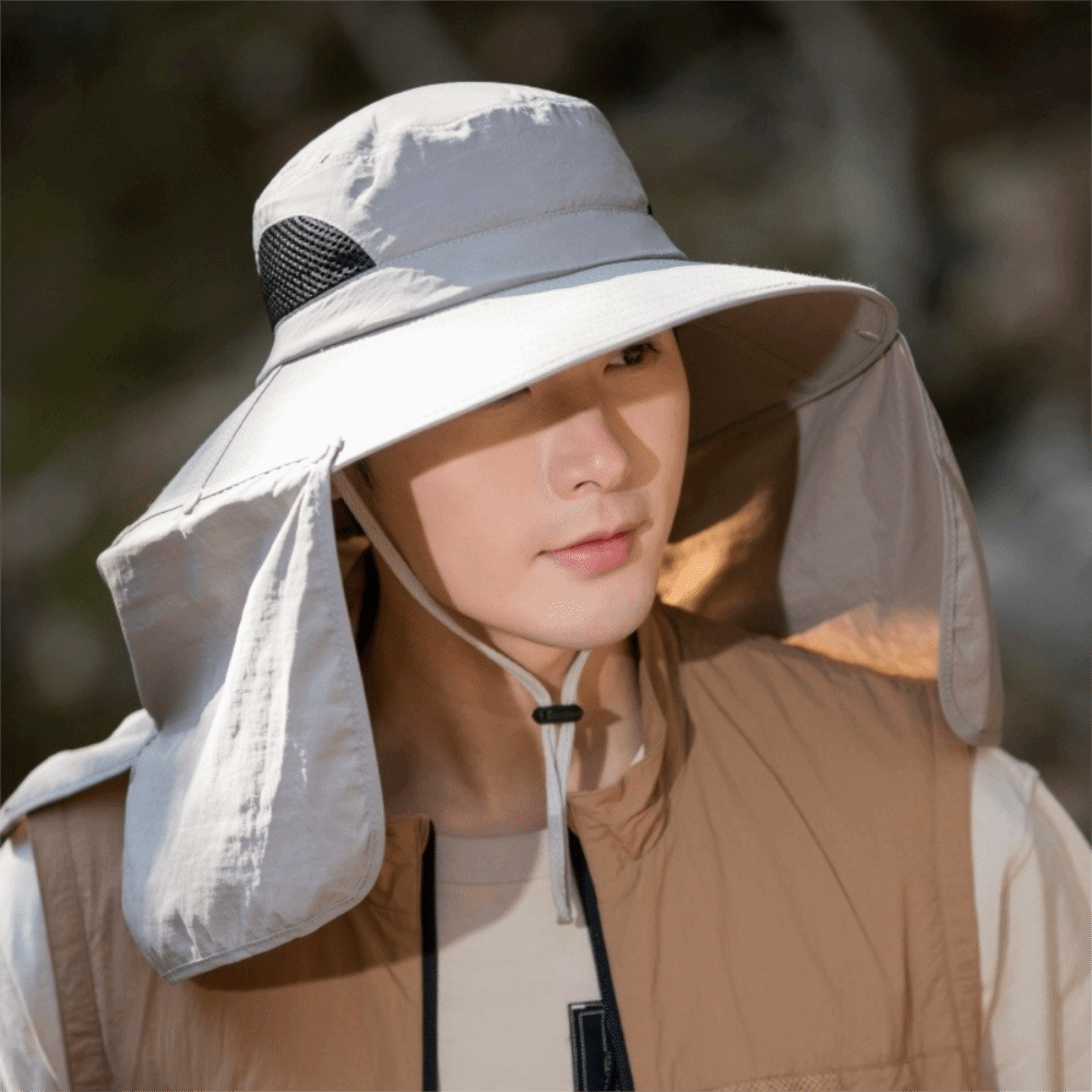 Fashion Cloth Men Sun Hat Big  - Fishing Hat บทวิจารณ์และราคา