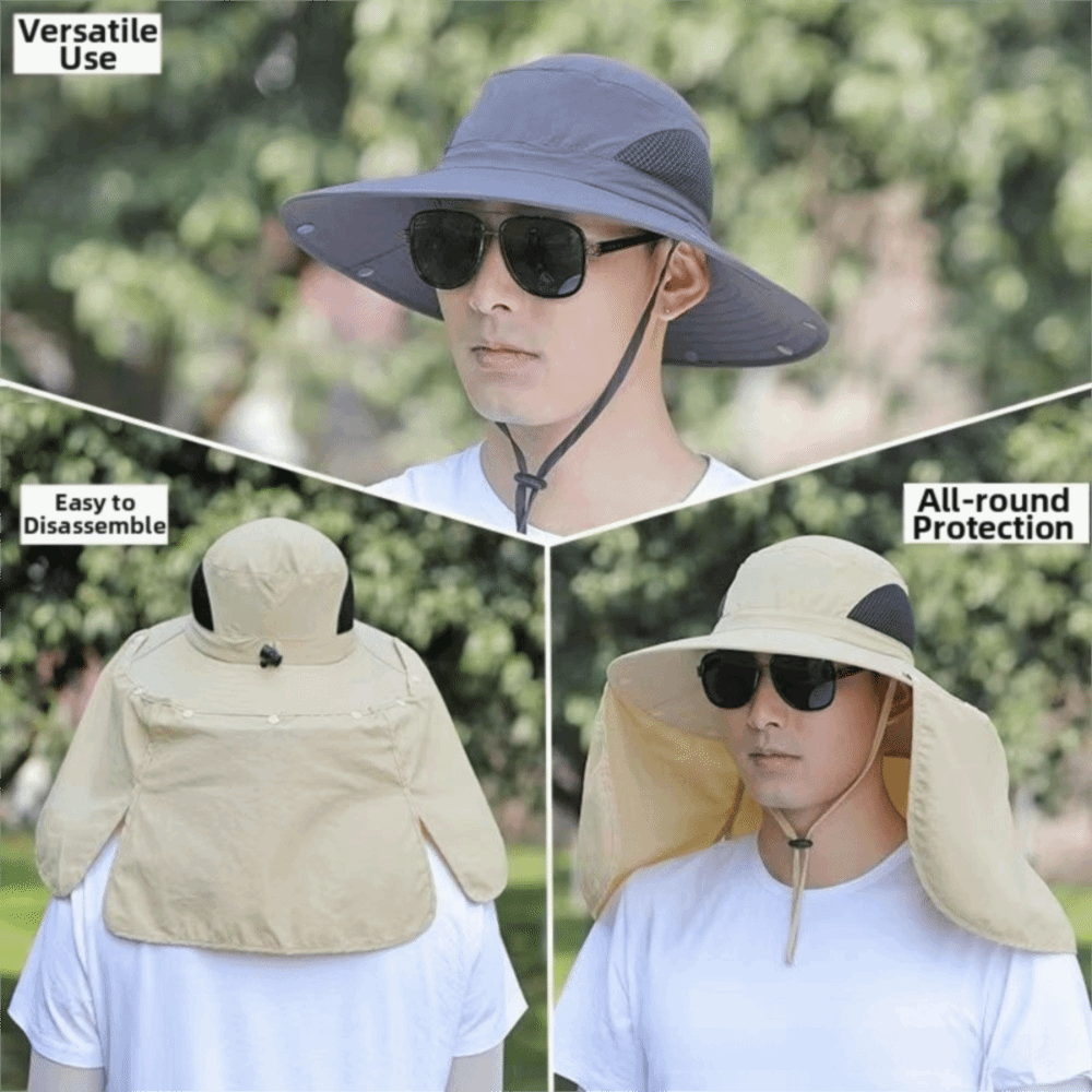 Fashion Cloth Men Sun Hat Big  - Fishing Hat บทวิจารณ์และราคา