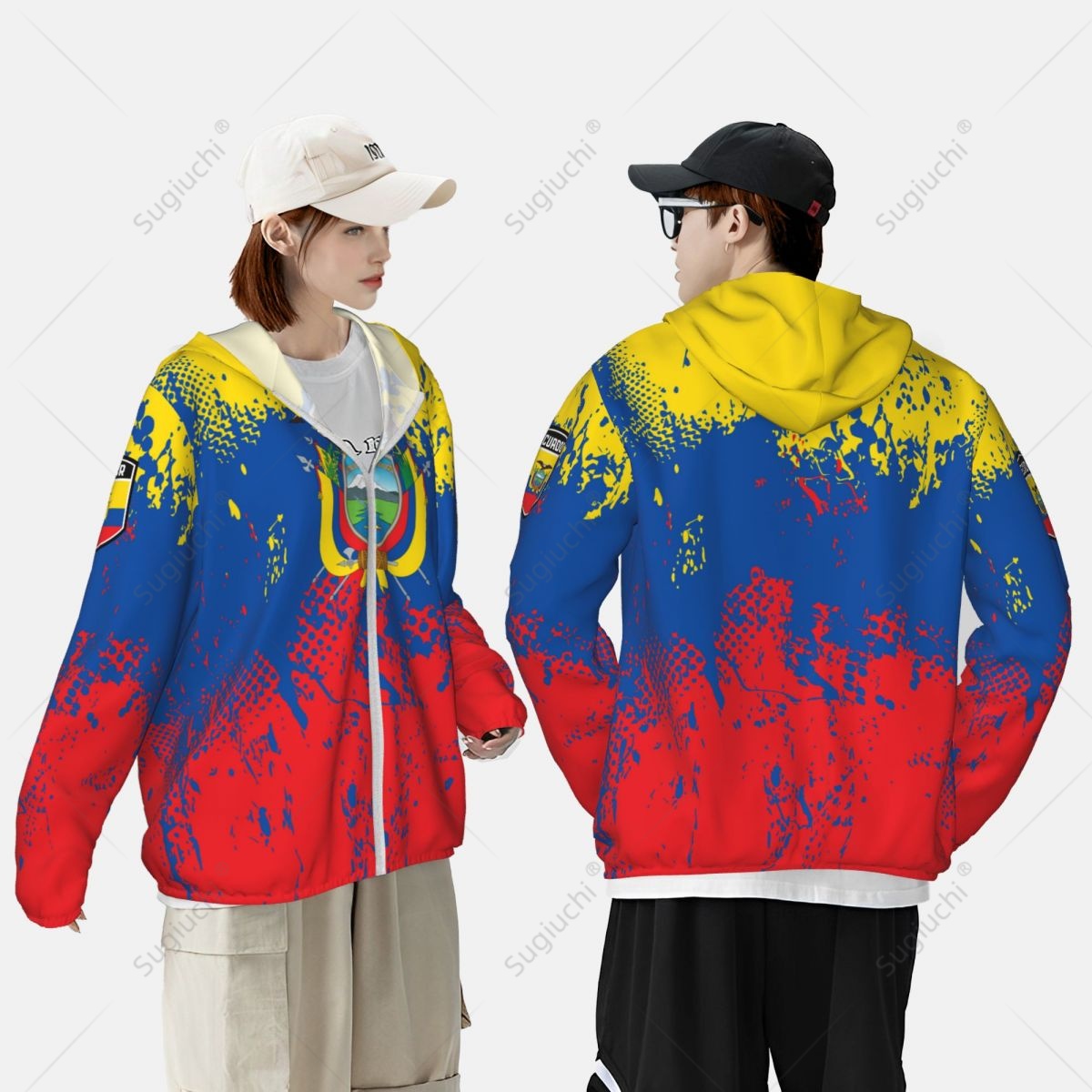 Ecuador Flag Sun Protection Ho - Fishing Hoodie บทวิจารณ์และราคา