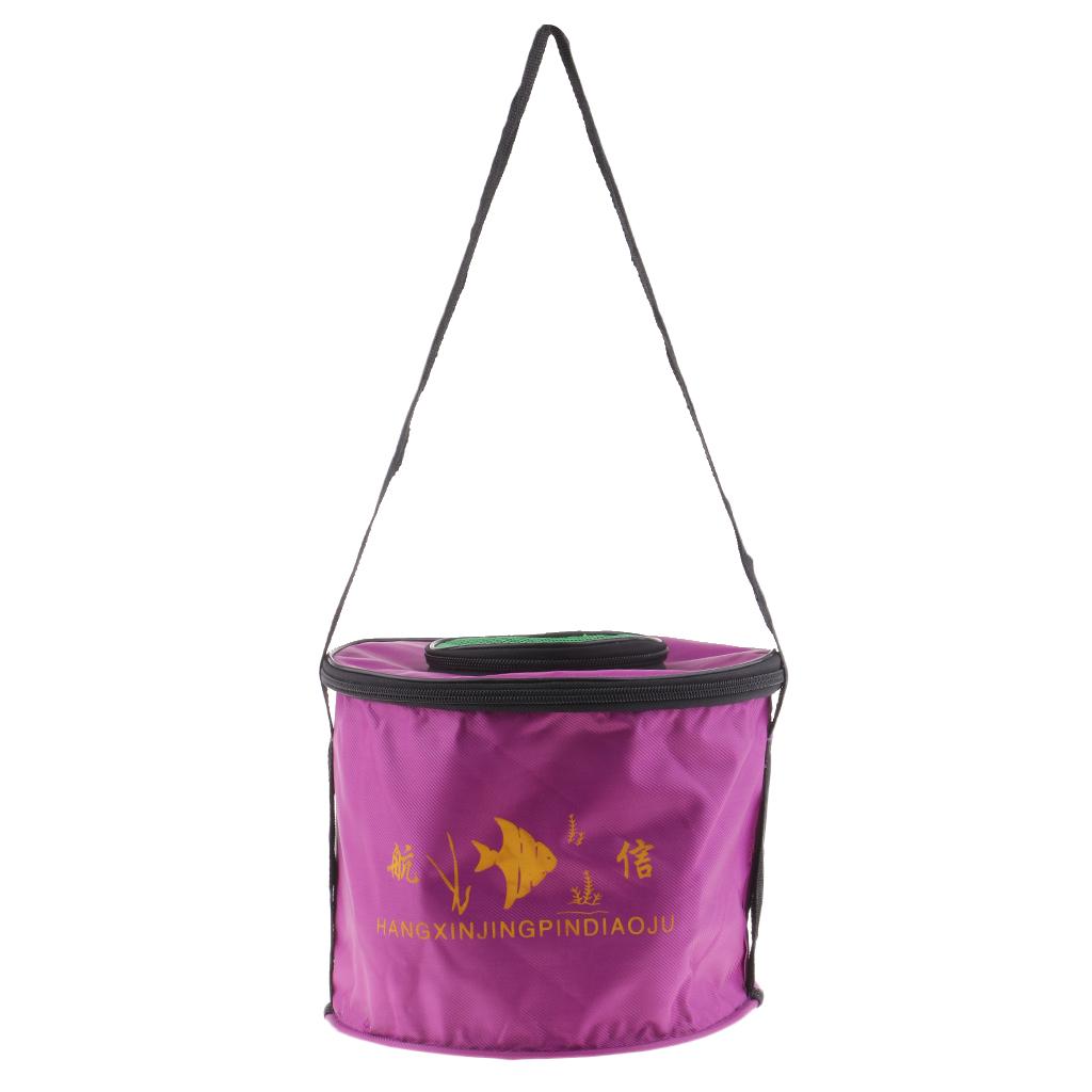 Foldable Fishing Bucket with M - Fishing Bag Waterproof บทวิจารณ์และราคา