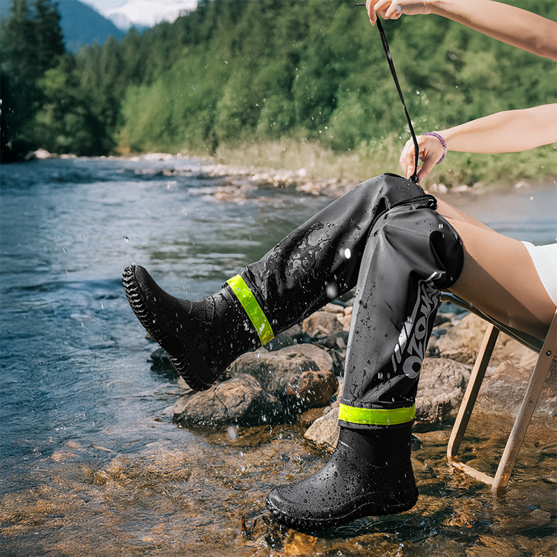 Foldable Outdoor High-top Rain - Fishing Boots บทวิจารณ์และราคา