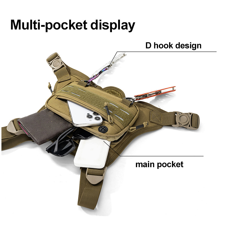 Tactical Front Chest Rig Bag V - Fishing Vest บทวิจารณ์และราคา