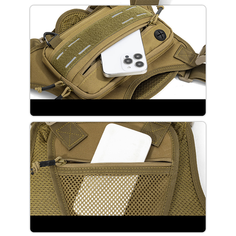 Tactical Front Chest Rig Bag V - Fishing Vest บทวิจารณ์และราคา