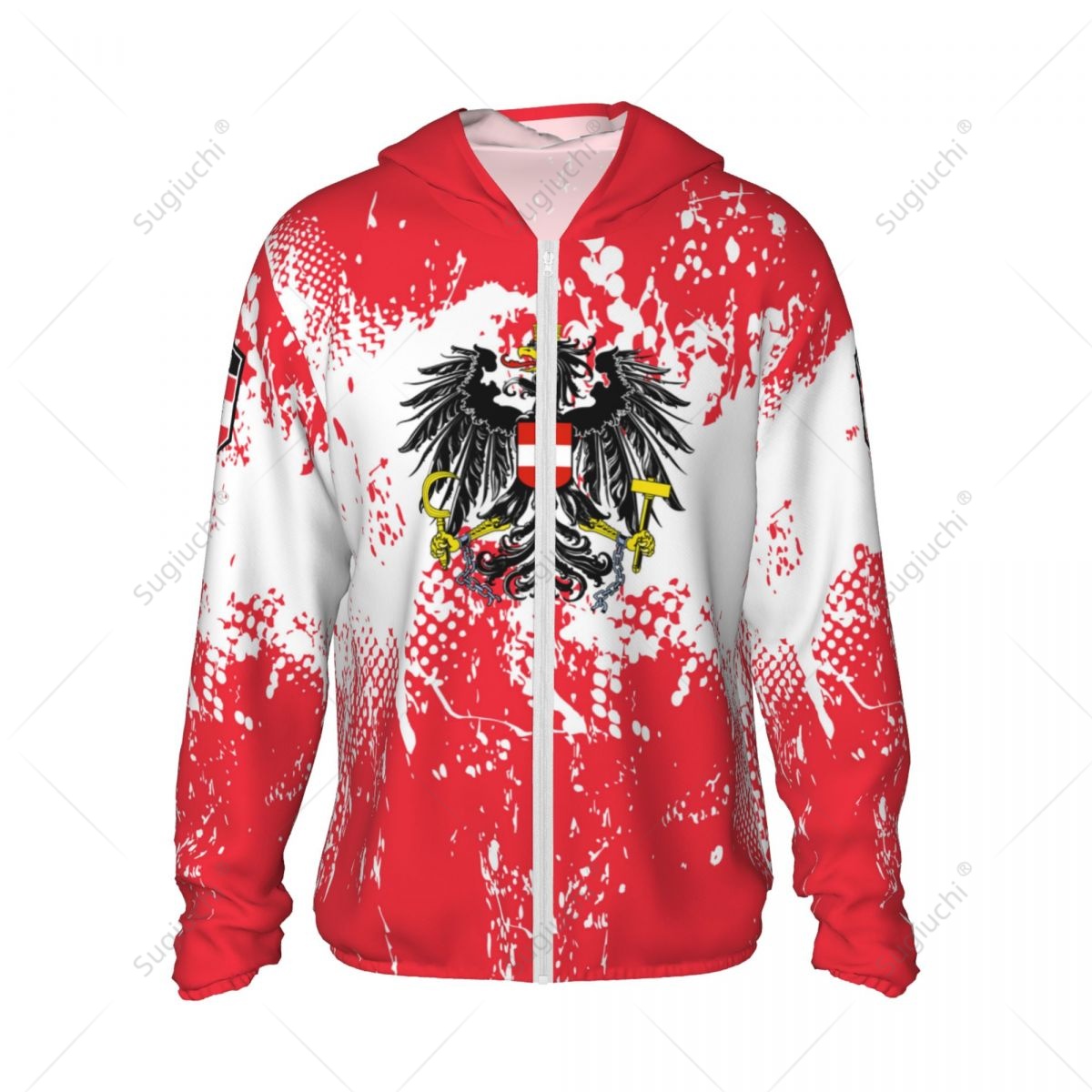 Austria Flag Sun Protection Ho - Fishing Hoodie บทวิจารณ์และราคา
