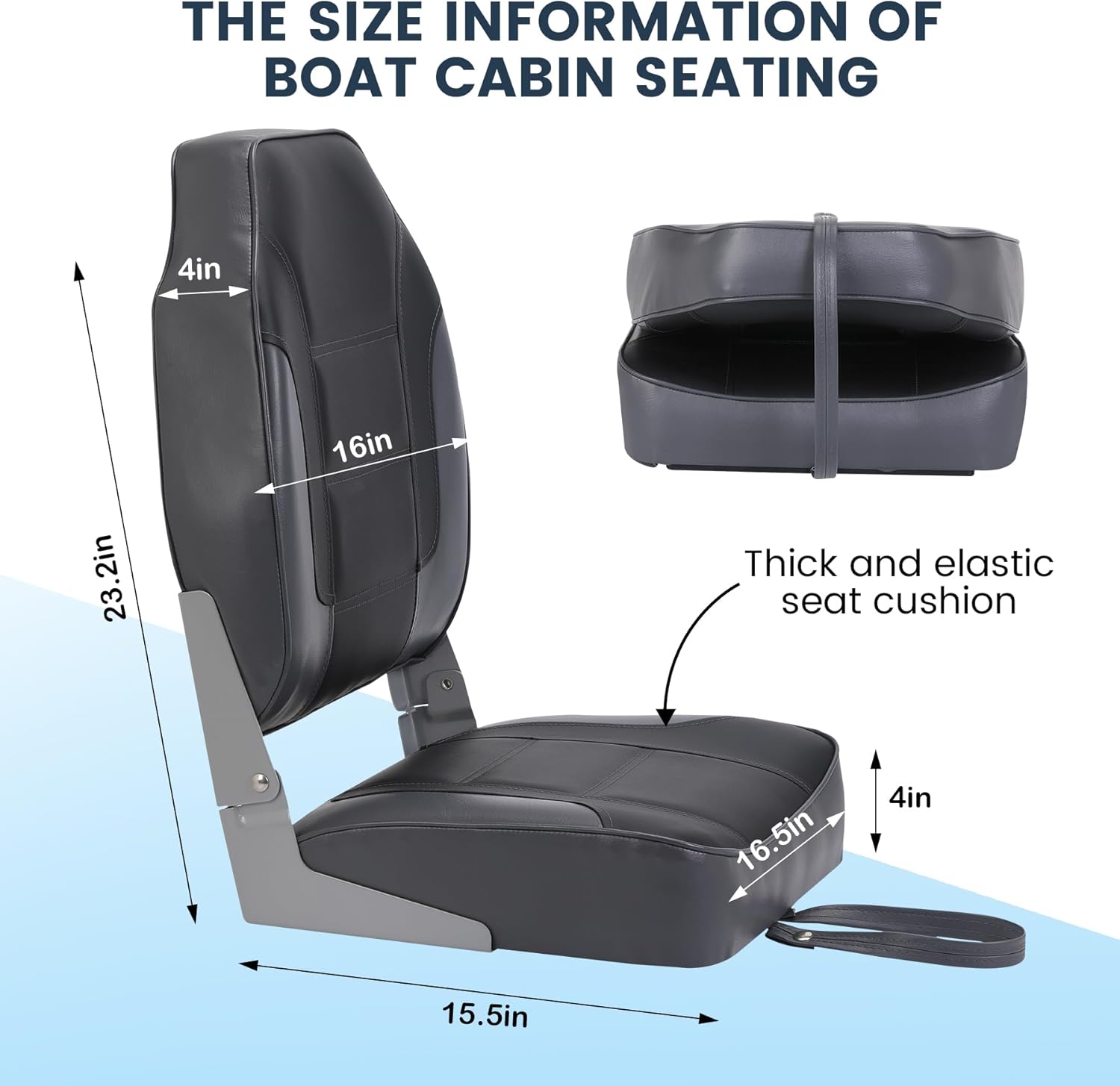 2 Pack Folding Boat Seats, Hig - Fishing Backpack บทวิจารณ์และราคา
