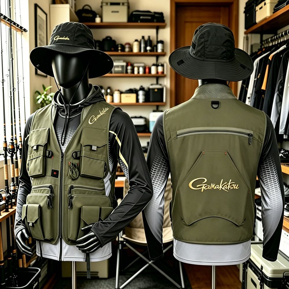 Gamakatsu Men Multi-Pocket Fis - Fishing Vest บทวิจารณ์และราคา
