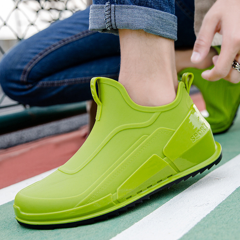 Summer men's short tube rain b - Fishing Boots บทวิจารณ์และราคา