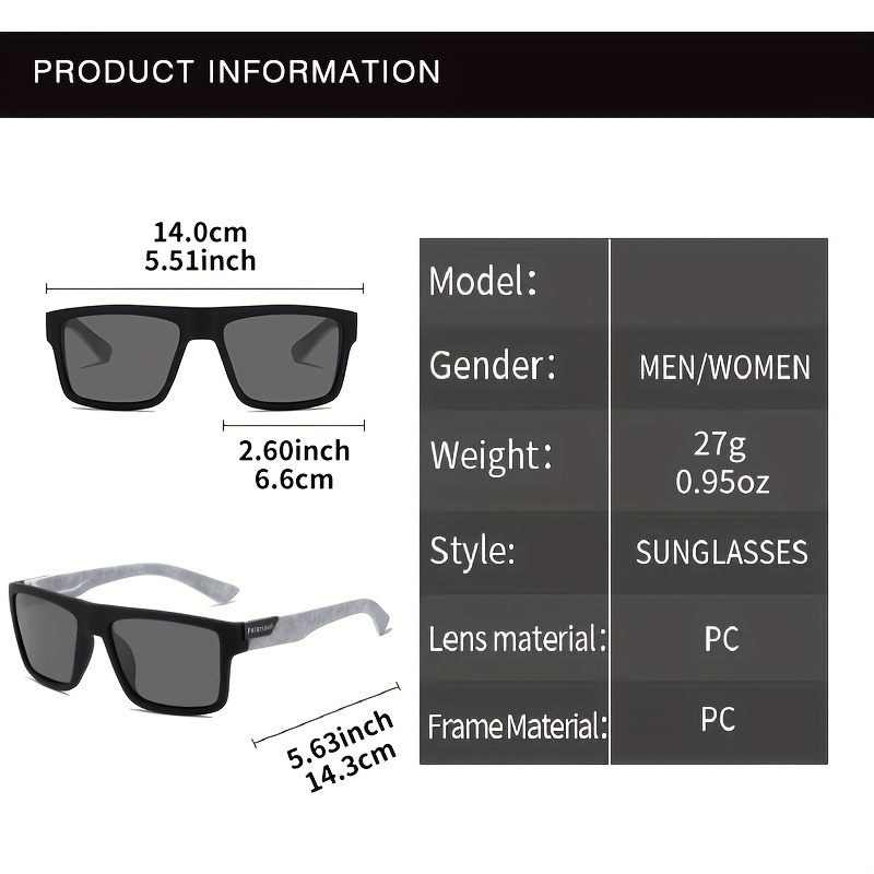 Fashion Travel Square Polarize - Fishing Sunglasses Polarized บทวิจารณ์และราคา
