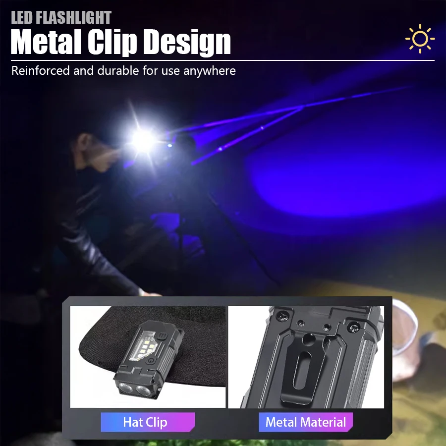 Mini Keychain EDC Flashlight - - Fishing Hat บทวิจารณ์และราคา