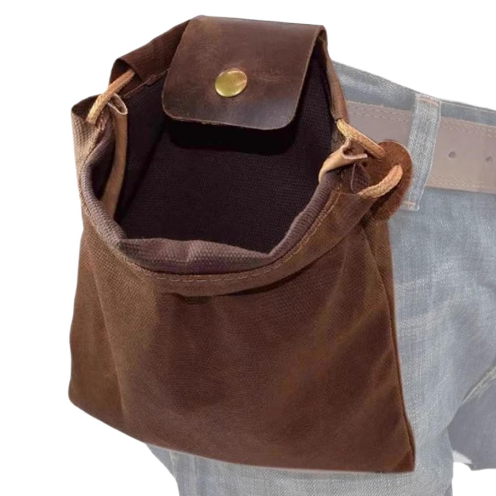 Portable Waxed Dump Pouch Mult - Fishing Belt บทวิจารณ์และราคา