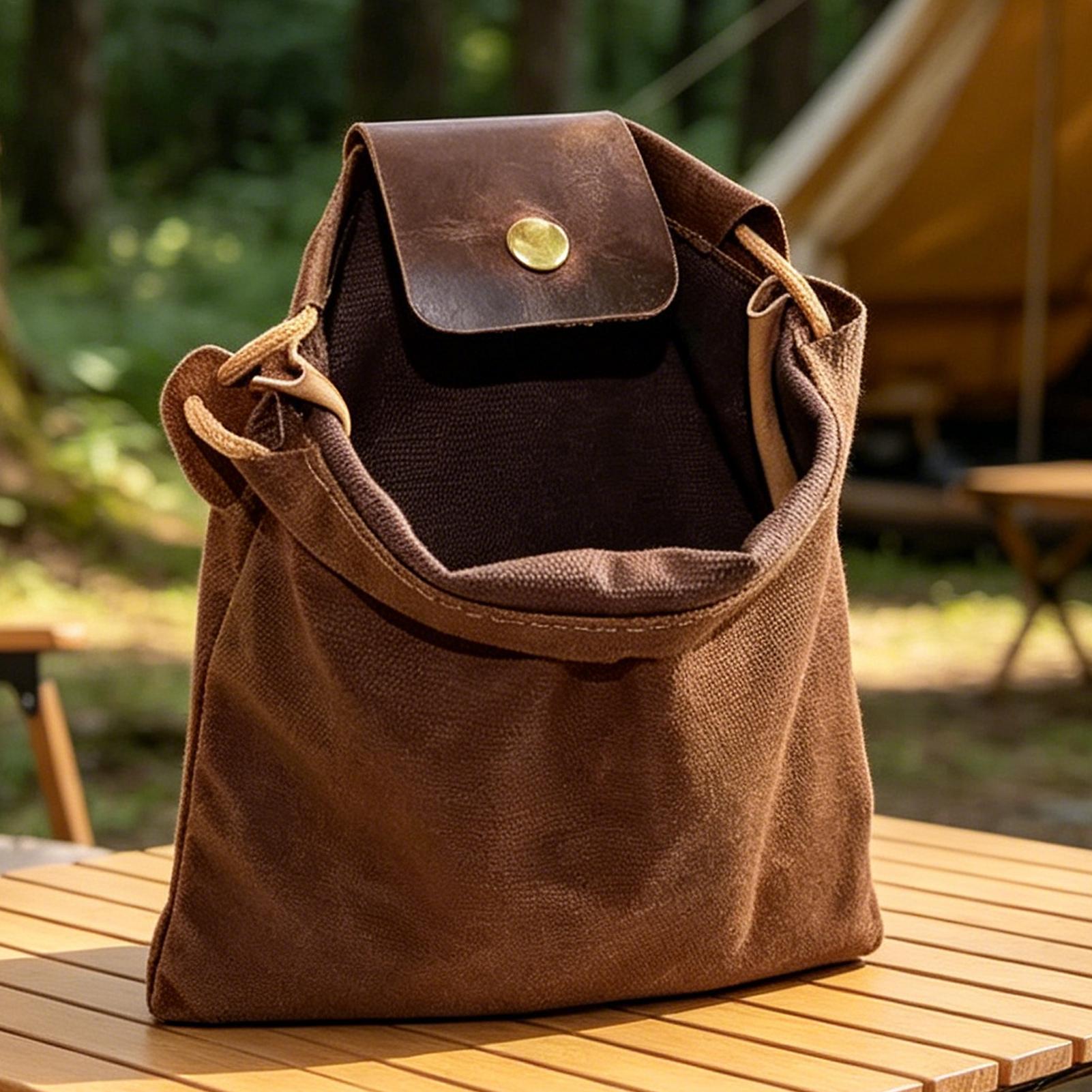 Portable Waxed Dump Pouch Mult - Fishing Belt บทวิจารณ์และราคา