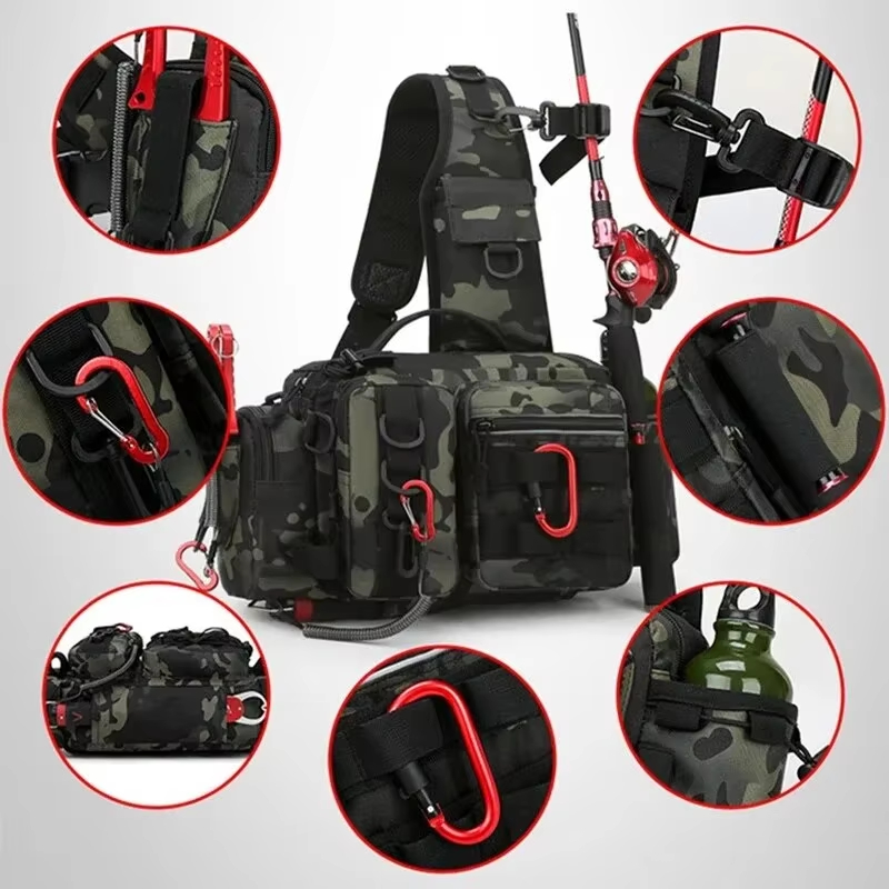 Outdoor Tactical Camping Climb - Fishing Backpack บทวิจารณ์และราคา