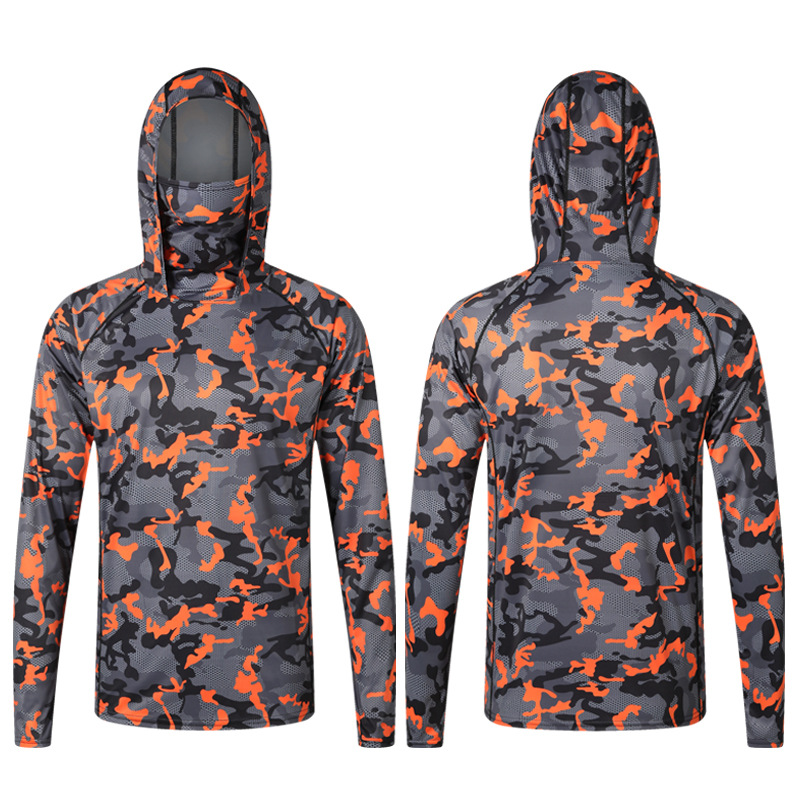 Camouflage Fishing T-shirt wit - Fishing Shirt Uv Protection บทวิจารณ์และราคา